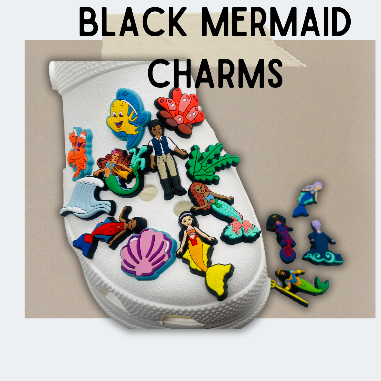 Black Mermaid Charms